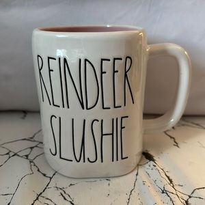 Rae Dunn Pink and White Mug